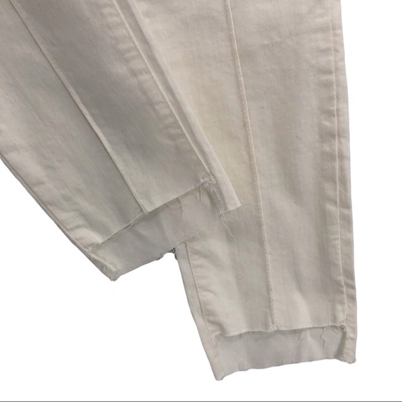 Free People Del Wray Step Hem White Jeans - Picture 4 of 11